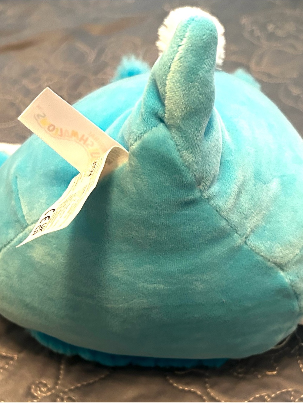 Squishmallows Josa Turquoise Blue Sea Creature Plush - Cute Pom-Pom Antennae - Picture 3 of 5